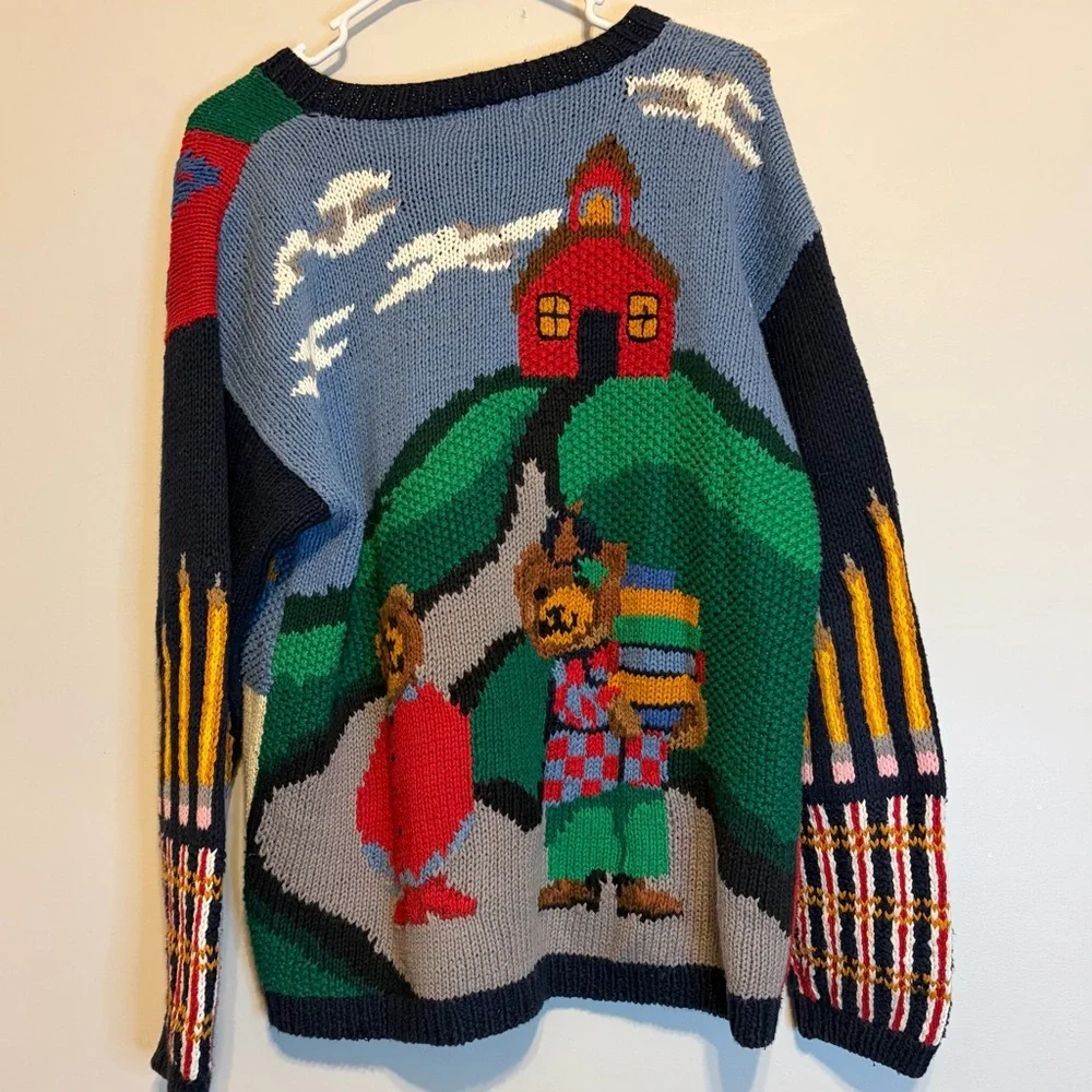 Alexandra Bartlett Multicolor Graphic Cardigan - Picture 4 of 9